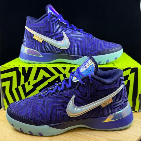 Nike Lebron James NXXT Genisus QS Violet Blue White IB1272-501 Men's Size 10